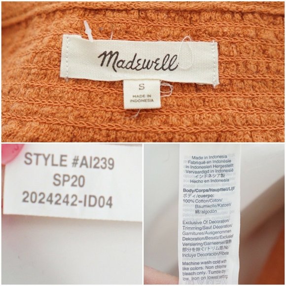 Madewell Superlight Jacquard Embroidered Smocked T - Picture 12 of 12
